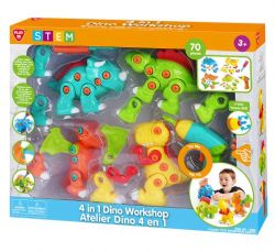 JC23 PLAYGO - ATELIER DINO 4 EN 1 À CONSTRUIRE